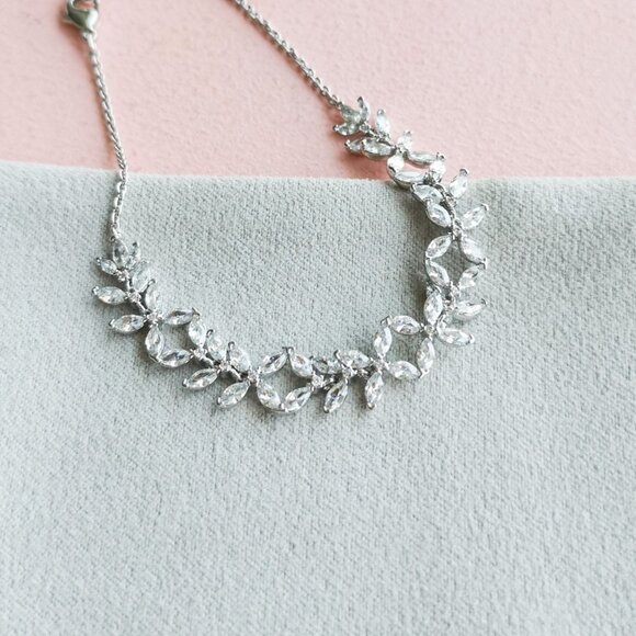 Kendra Scott Rosalie White CZ Silver Tennis Bracelet - Picture 2 of 3